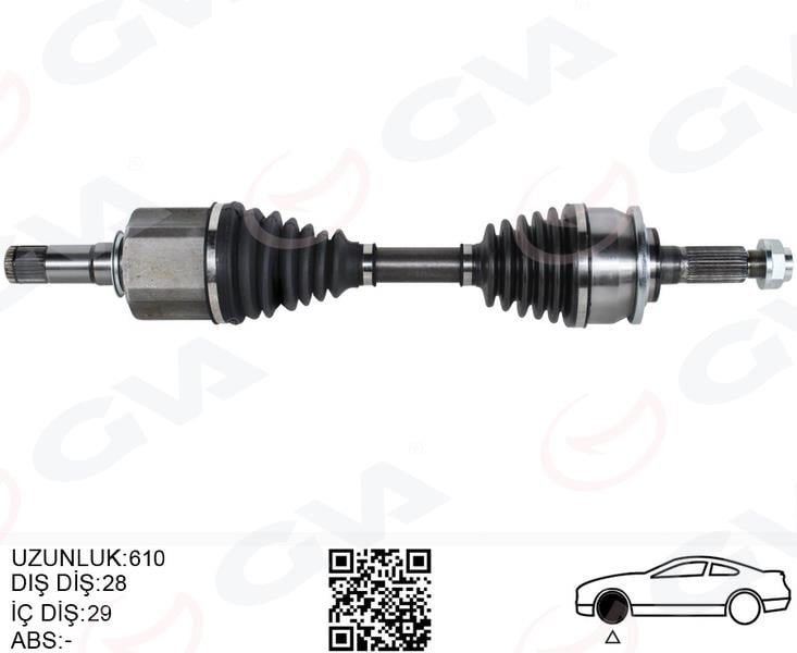 ÖN AKS KOMPLE SOL FORD RANGER TKE 11> 2.2 TDCI 4 4