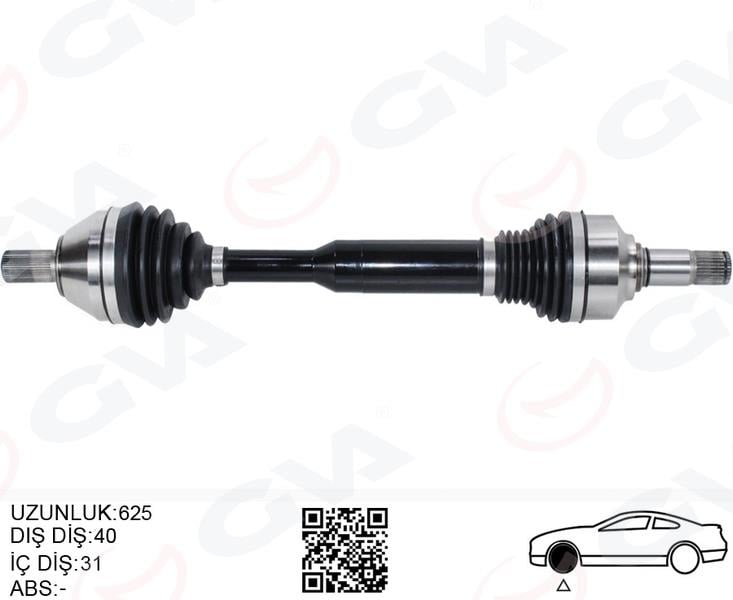 ÖN AKS KOMPLE SOL VOLVO XC60 I 15>17 D4-D3 MANULE 6 VİTES