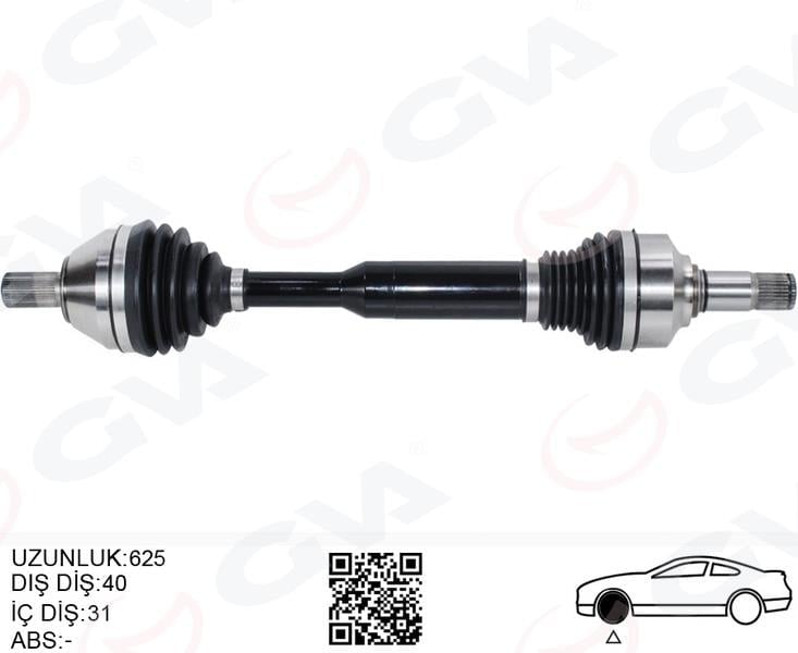 ÖN AKS KOMPLE SOL VOLVO XC60 I 15>17 D4-D3 MANULE 6 VİTES
