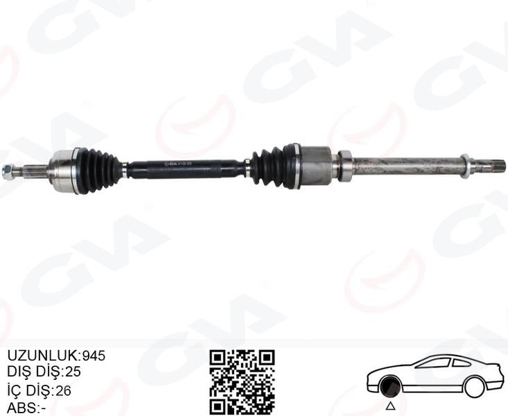 ÖN AKS SAĞ RENAULT MEGANE IV 1.3 Tce - 1.5 DCI EURO 6 M-T SNZ-TL4 16-