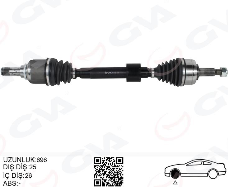 ÖN AKS SOL RENAULT MEGANE IV 1.3 Tce - 1.5 DCI EURO 6 M-T SNZ-TL4 16-