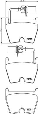 ÖN BALATA AUDI A4 RS4 05 >08 >12 > A5 10 >13 > R8 07 >12 >