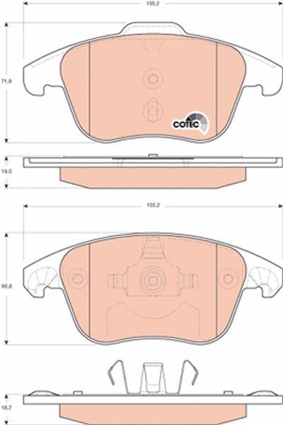 ÖN BALATA C4 PICASSO 06 >11 > P5008 1.6 16V-2.0 16V-2.0 HDI 08 >12 >P3008 12 > DS4 11 > DS5 12 >