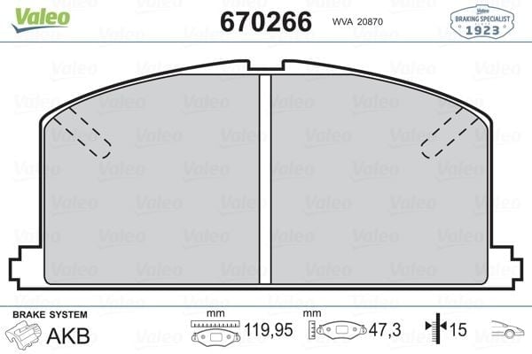 ÖN BALATA CAMRY 85-86