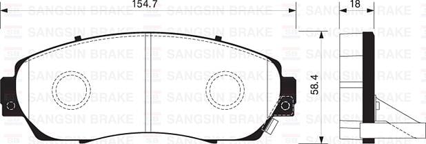 ÖN BALATA DİSK HONDA CR-V 15> Üstten Delikli