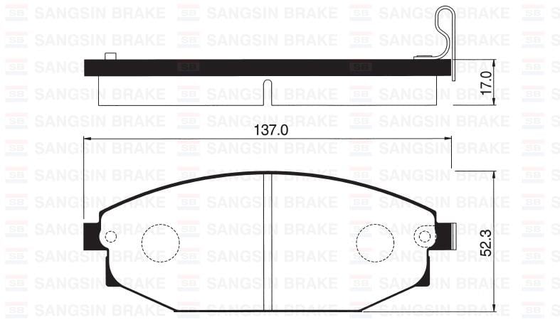 ÖN BALATA DİSK HYUNDAI GALLOPER I-II 2.5TD-3.0 V6 91-03 -TOYOTA HILUX PIC 2.5 D-4D05> GDB3232