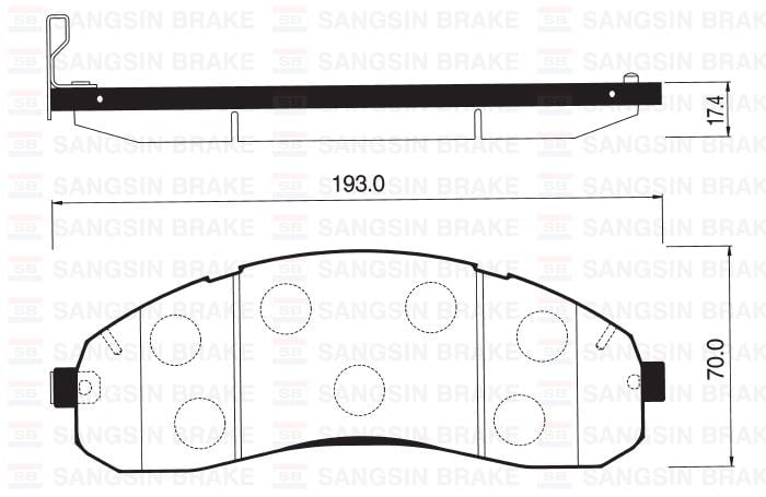 ÖN BALATA DİSK KIA BONGO 1.4 TON K3000 04 >
