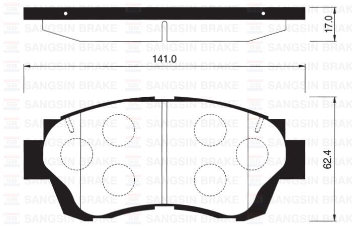 ÖN BALATA DİSK LEXUS SC 3.0i TOYOTA CAMRY 91-96 GDB1142-GDB3155