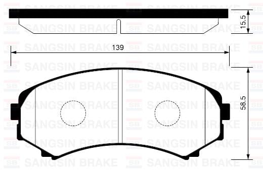 ÖN BALATA DİSK MITSUBISHI PAJERO MONTERO 99>/MAZDA MPV 3.0cc-E2200 99>/ISUZU D-MAX 02-08