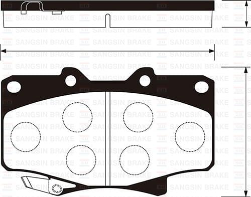 ÖN BALATA DİSK TOYOTA LAND CRUISER J7-J8 98 > 4RUNNER 2.4 90-96 GDB1154-GDB3383