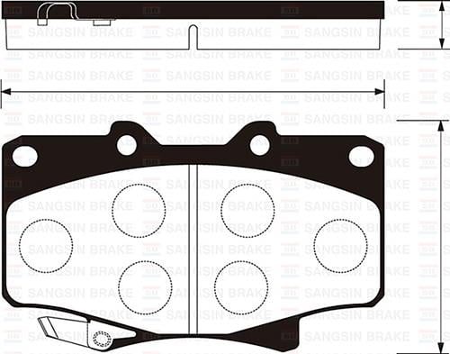ÖN BALATA DİSK TOYOTA LAND CRUISER J7-J8 98 > 4RUNNER 2.4 90-96 GDB1154-GDB3383