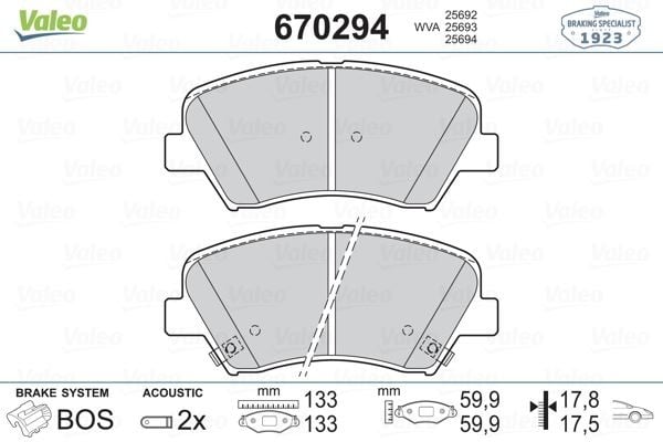 ÖN BALATA ELANTRA 11-15 VELOSTER 11>