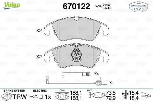 ÖN BALATA FİŞLİ AUDI A4-A5-A6-A7-Q5 2008 >