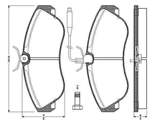 ÖN BALATA FİŞLİ BOXER-DUCATO-JUMPER 1800kg 94>02