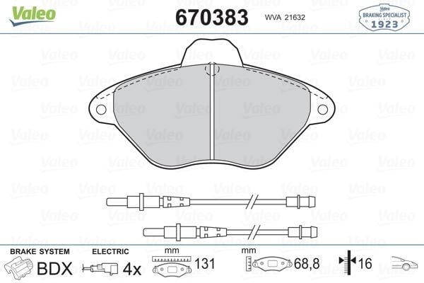 ÖN BALATA FİŞLİ XANTIA 2.0 ie 16V 98-4.03 GDB1102