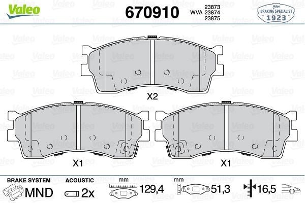 ÖN BALATA KIA RIO 1.3-1.5 CLARUS 1.8İ 16V-2.0İ 16V 96 >