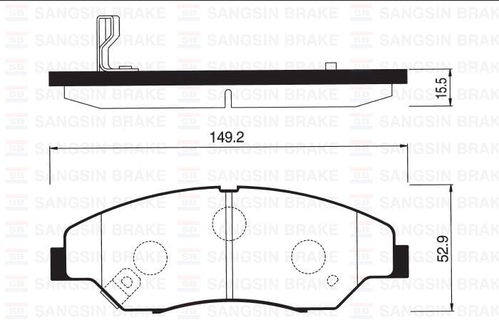 ÖN BALATA KIA SPORTAGE 2.0 2.0i 16V 2.0TD 94-03 GDB3241