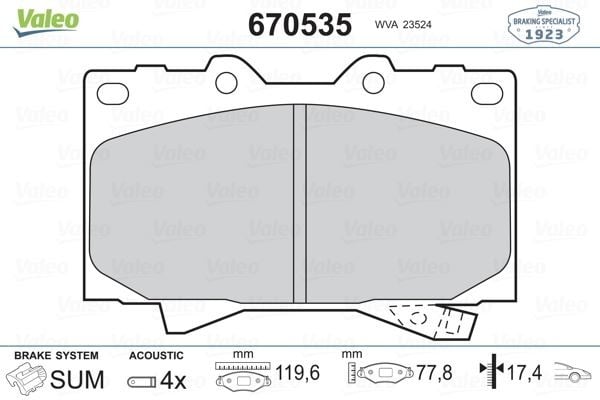 ÖN BALATA LAND CRUISER 100 4.7 V8 98-02 > 4.2 TD 90-98 >