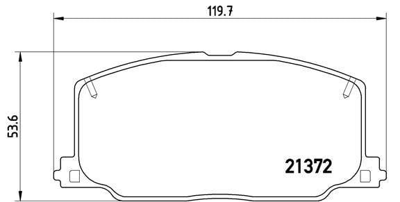 ÖN BALATA LEXUS 89-91 CAMRY 88-91 CARINA II 87-92 CELICA 89-93