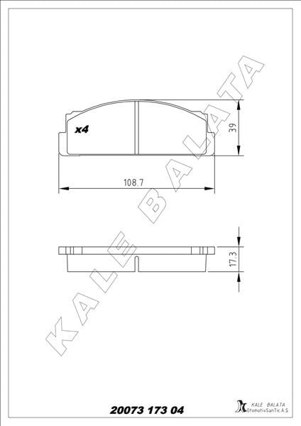 ÖN BALATA M131 DKŞ-S-SL-SLX-M124-SERÇE