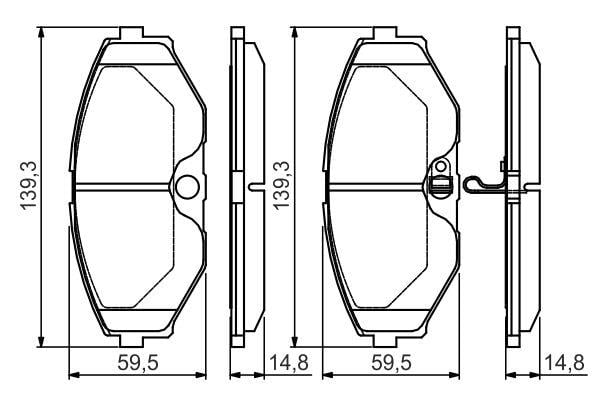 ÖN BALATA MAXIMA QX A33 2.0 V6 22V 3.0 V6 24V 2.5 V6 24V 03/00-03