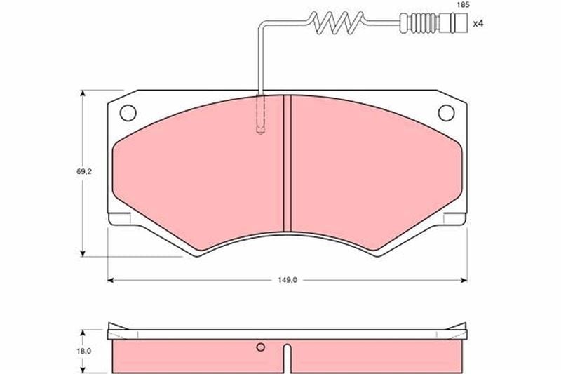 ÖN BALATA MERCEDES G-CLASS W460 82-92 W461 230G 93 > W463 300GD 89 > VW T1 82-96 T2 82-94