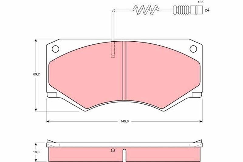 ÖN BALATA MERCEDES G-CLASS W460 82-92 W461 230G 93 > W463 300GD 89 > VW T1 82-96 T2 82-94