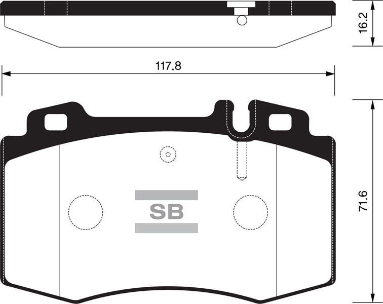 ÖN BALATA MERCEDES W220 98-05 W221 05 > C215-R129-W163 98-05 GDB1543-GDB1454