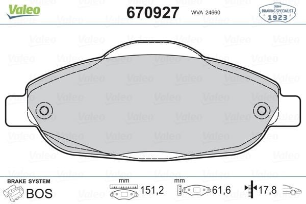ÖN BALATA P308 1.4 1.6 HDİ 2.0 HDİ 07> P308 SW 07> P308 CC 1.6 HDİ 09> P3008 13> 1.6 HDI-VTI