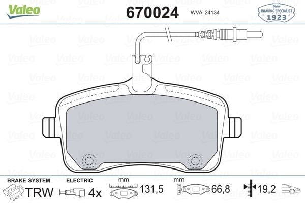ÖN BALATA P407 SW 1.6 2.0 HDI 2.0 1.8 16V 110 FAP 05/04 >