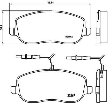 ÖN BALATA SCUDO 96 > JUMPY 95 > P807 2.0 -2.2 HDI FAB 02 >