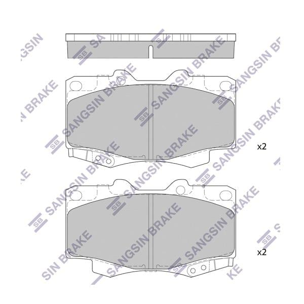 ÖN BALATA TOYOTA HILUX PICKUP 2.5D-4D 4WD 01 > GDB3428