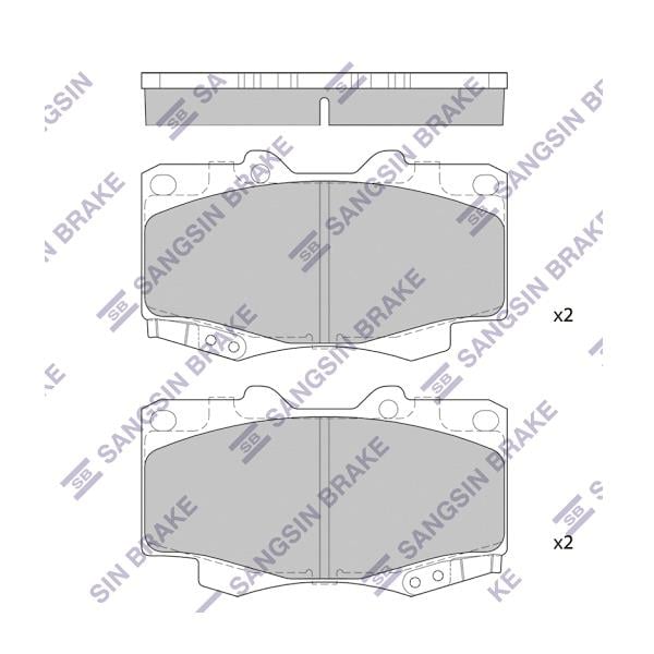 ÖN BALATA TOYOTA HILUX PICKUP 2.5D-4D 4WD 01 > GDB3428