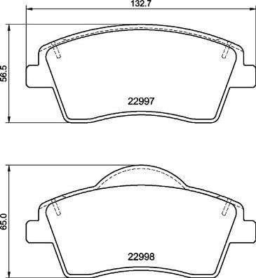 ÖN BALATA VOLVO XC40 1.5T3 2019 > 2.0 D3 D4 T2 T4 T5 B4 B5 >2018 > 16 JANT