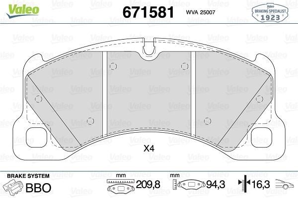 ÖN BALATA VW TOUAREG 3.0 V6-4.2 V8 10 > PORSCHE CAYENNE 3.0-3.6-4.2-4.8 10 >