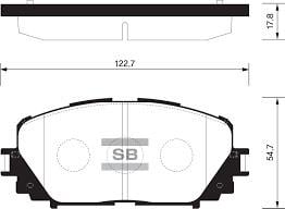 ÖN BALATA YARIS 1.0 VVT-I-1.8 VVTI 01/2006 > ABS Lİ