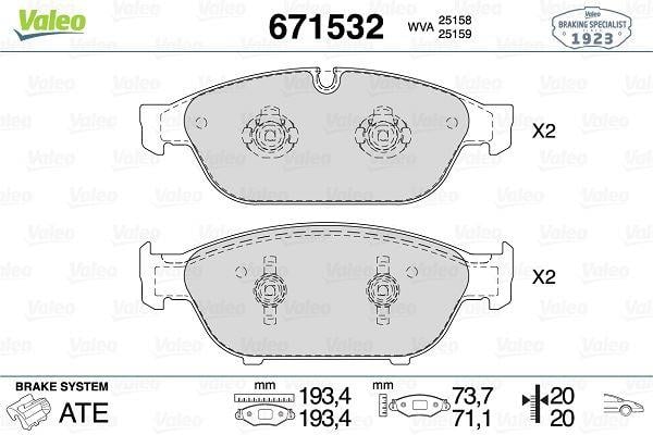 ÖN DİSK FREN BALATASI AUDI A6 2.0 05/11> AUDI A6 3.0 09/14> AUDI A6