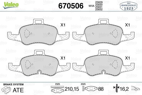 ÖN DİSK FREN BALATASI AUDI TTS QUATTRO 2.0 11/14>