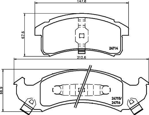 ÖN DİSK FREN BALATASI CADILLAC DEVILLE 1999 BUICK LE SABRE 3.8 10/91-09/99 BUICK GM