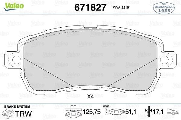 ÖN DİSK FREN BALATASI FORD KA 1.2 06/16>