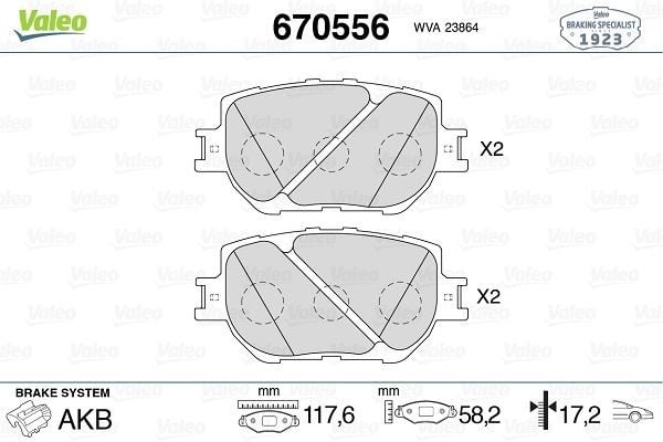 ÖN DİSK FREN BALATASI LEXUS IS 250 04.13 -