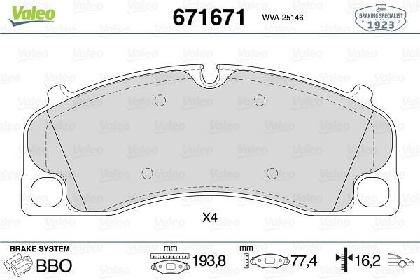 ÖN DİSK FREN BALATASI PORSCHE 911 3.4/3.8 10/12> PORSCHE BOXSTER 2.7/3.4 01/12>