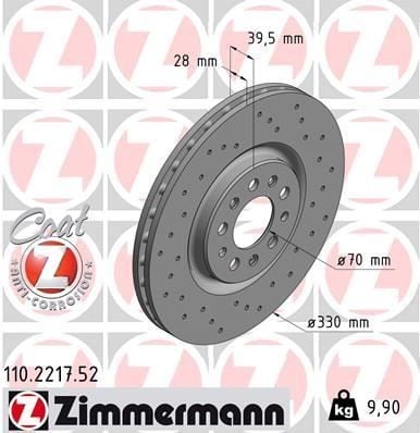 ÖN FREN AYNASI ALFA ROMEO 159 08>12 GIULIETTA 10>18 JEEP CHEROKEE 14> 330x28x40 DELİKLİ