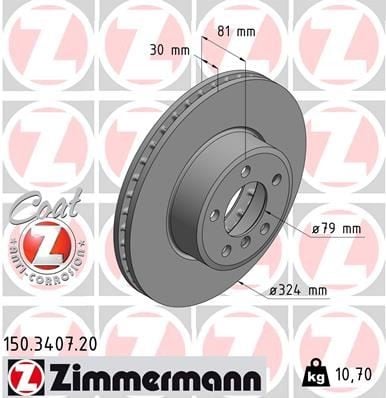 ÖN FREN AYNASI BMW 7 E65-E66-E67 01-09 324x30x28.4xHAVALI 986479002-DF4390S