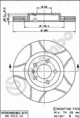 ÖN FREN AYNASI GOLF IV 97-06 BORA 98-05 OCTAVIA 99>TOLEDO II-LEON 99-06 A3 99> 280x22x5DLxHAVALI 986478852-DF2804-DF2804BP