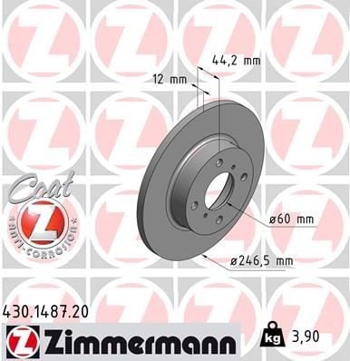 ÖN FREN AYNASI OPEL AGİLA 1.0 1.2 16V 1.3 CDTİ TWINPORT 00 > SUZUKI WAGON R 1.3 4WD 00 > DOLU 247 x12x4DL