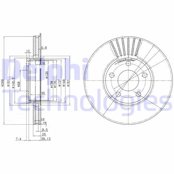ÖN FREN AYNASI PASSAT-VARIANT 11/96/5.05 AUDI A4-A6 1.8 20V-1.9TDI 97 > 288x25x5DLxHAVALI 4B0615301B-8E0615301A-8E0615301Q-JZW615301F