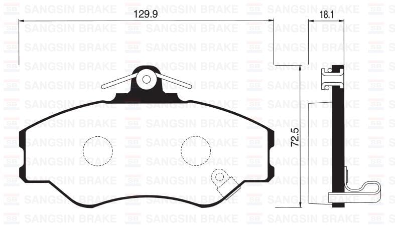 ÖN FREN BALATA HYUNDAI H100 2.5L D4BA 4D55 4D56 PANELVAN 94-05