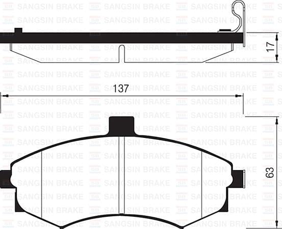 ÖN FREN BALATA HYUNDAI MATRIX 1.5L D4FA CRDi dizel 05-> / ELANTRA 1.6L benzinli 01-03 - tepeli tip