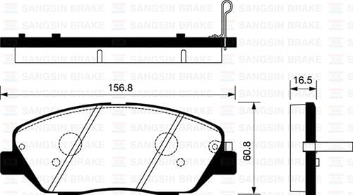 ÖN FREN BALATA HYUNDAI SANTAFE 2.0L 2.2L D4EB CRDi 06-12 / H3500 2.5L CRDİ 15-> / KIA SORENTO 10-15 / SSANGYONG ACTYON SPORT KORANDO 2.0L Xdi 11->